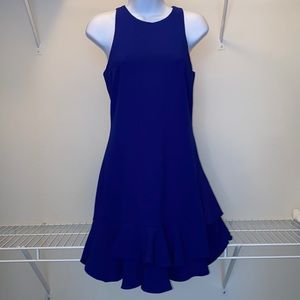 Royal blue midi dress
